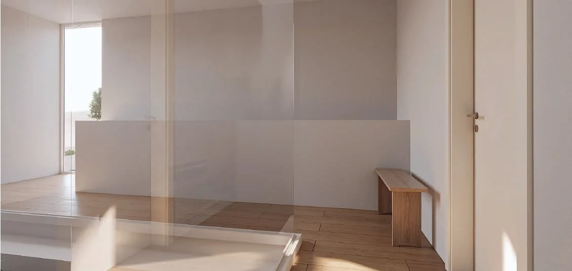 Corredor — sobriedade material